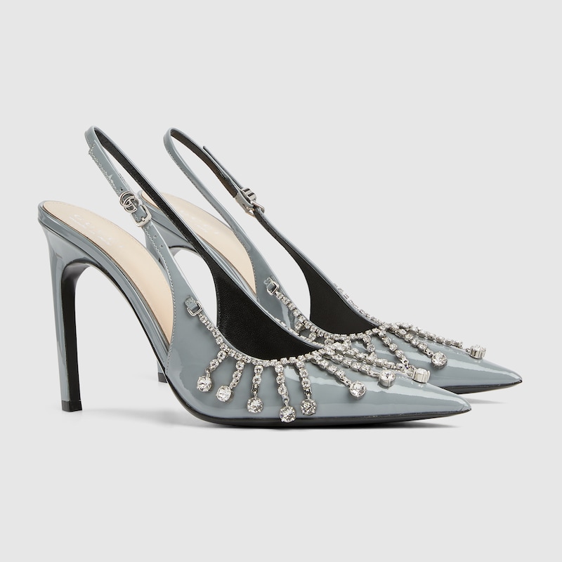 Women’s pump with crystal chain - Image 1